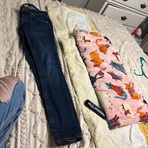 Women's Navy and Blue Jeans